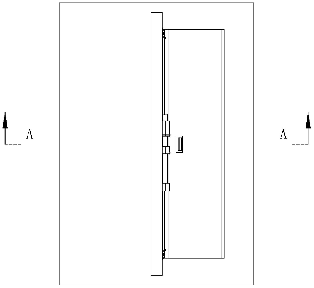 A double-leaf civil air defense door structure with living threshold