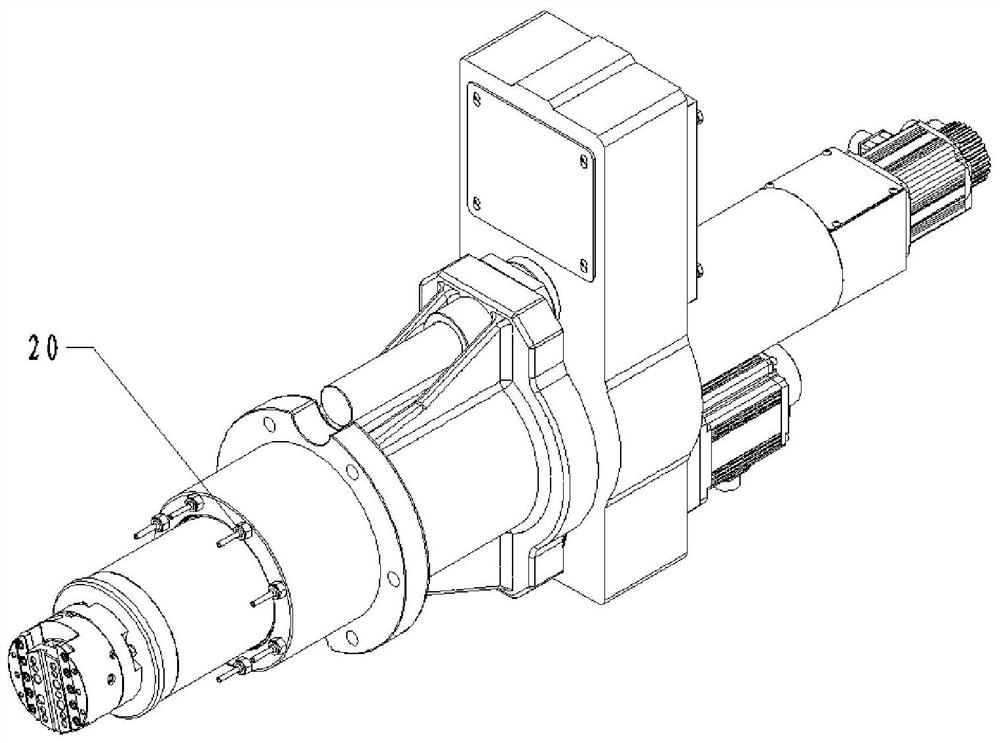 Multifunctional guide rod telescopic servo waterwheel spindle