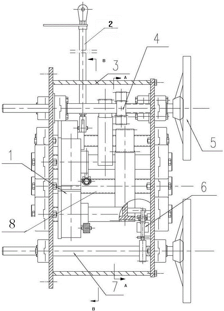 Side transmission case for personnel airlock