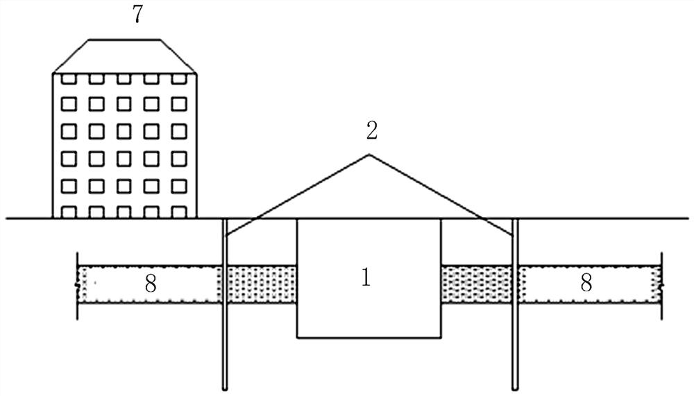 Active protection method for eliminating influence of stratum settlement on existing building