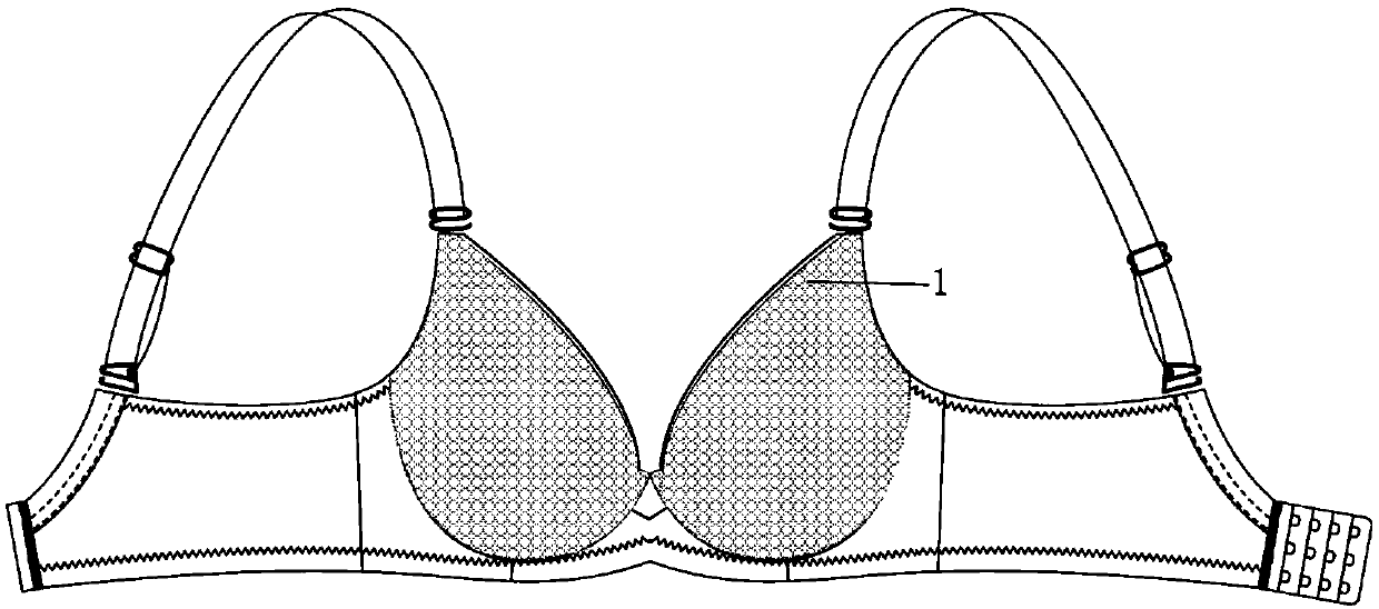 Flower-shaped padded bra