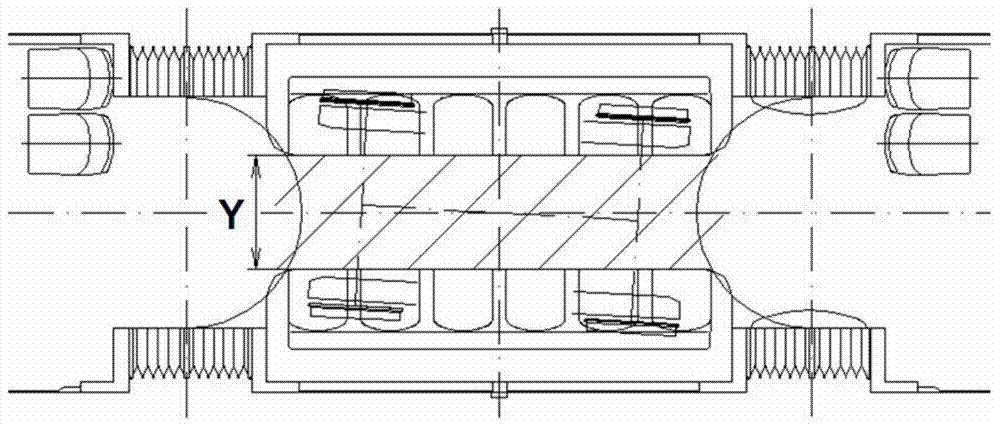 Special low-floor hinging type rail vehicle for railroad car