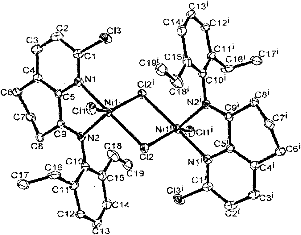 Nickel complex and preparation and application thereof