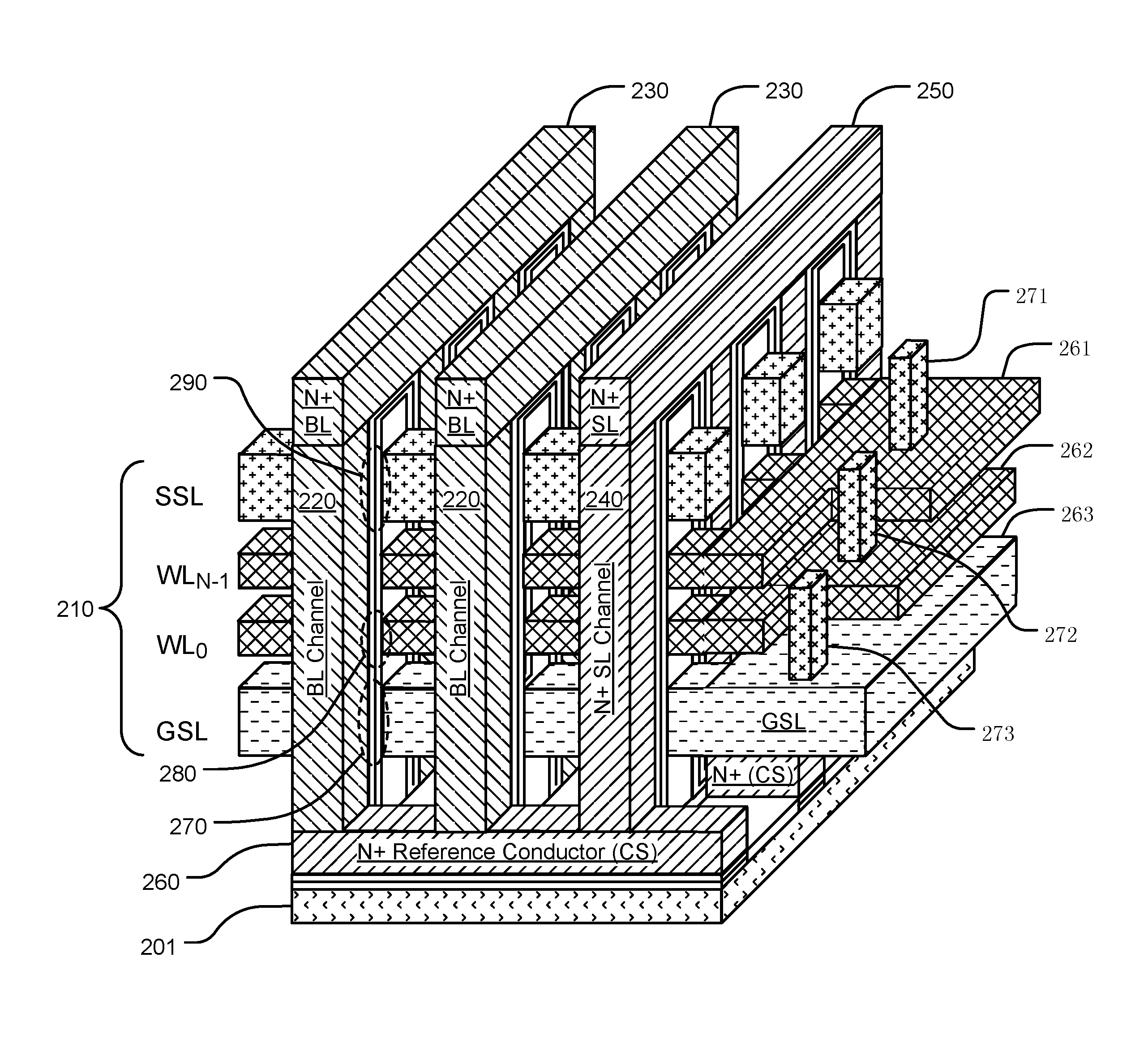 Capacitor With 3D NAND Memory