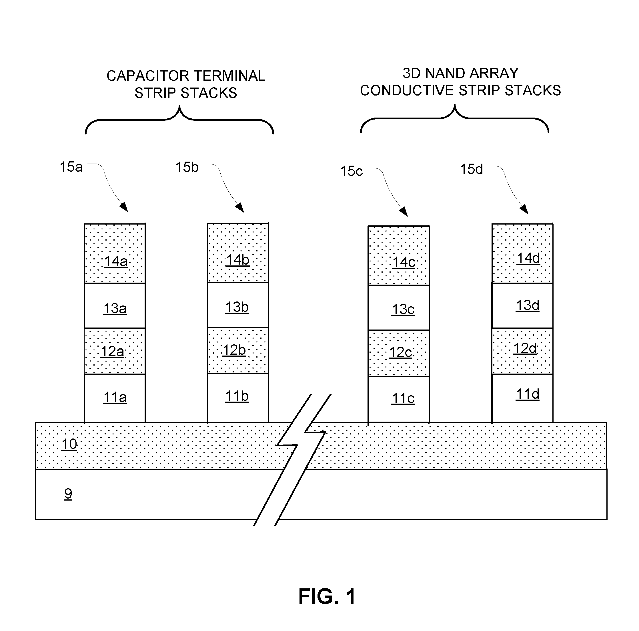 Capacitor With 3D NAND Memory