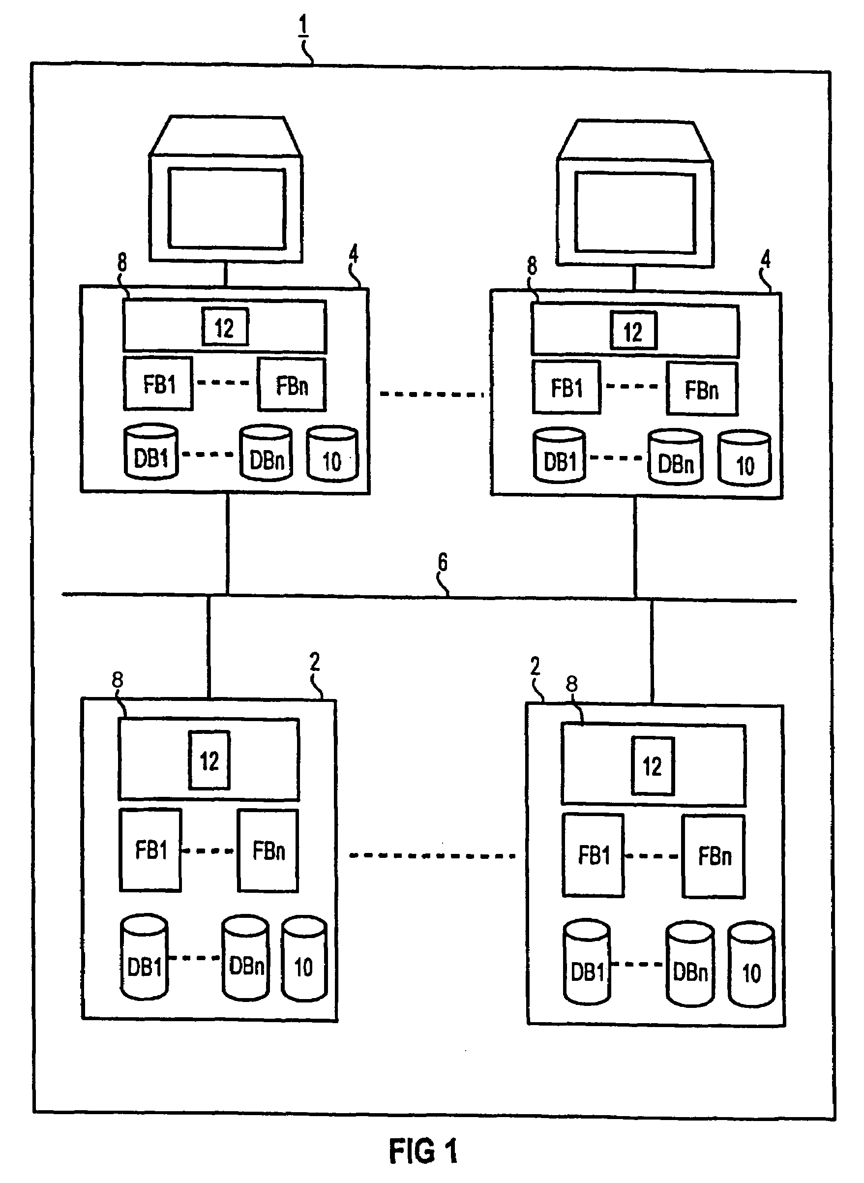 Method for processing data using external and internal identifiers to provide reliable access to the data even when reconfigurations of the data occur, and associated system