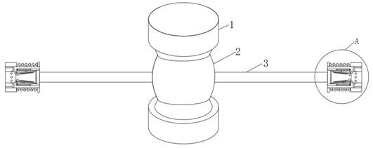 Wire and wire wiring device for quick butt joint thereof