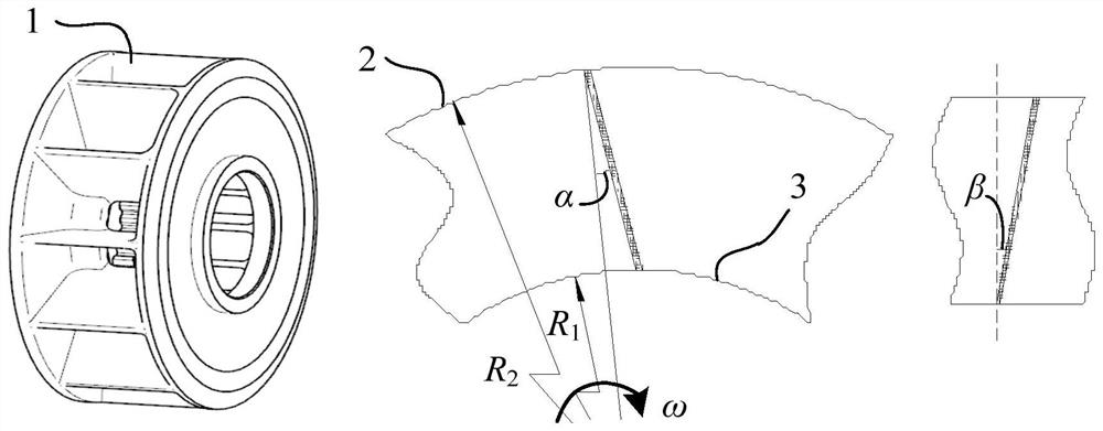 Impeller type centrifugal ventilator resistance calculation method