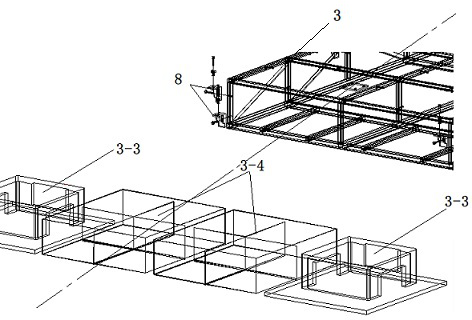 Assembly type combined mold platform