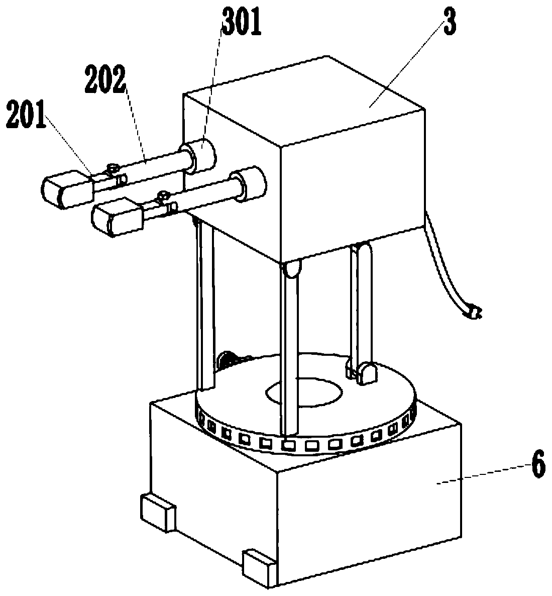 Back-pounding device with adjustable angle
