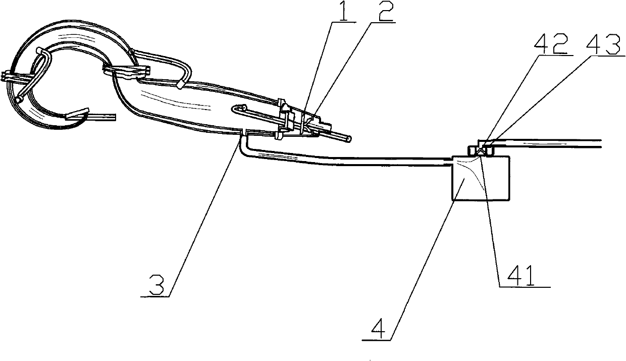 Engine exhaust pipeline of surfboard