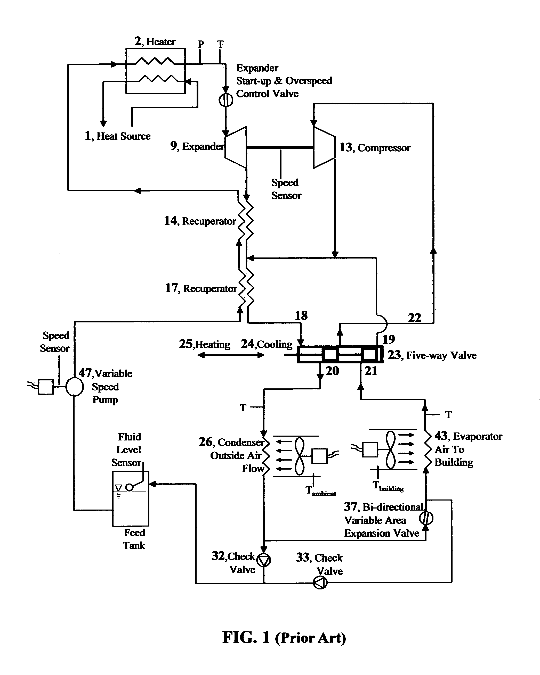 Integrated power, cooling, and heating apparatus utilizing waste heat recovery