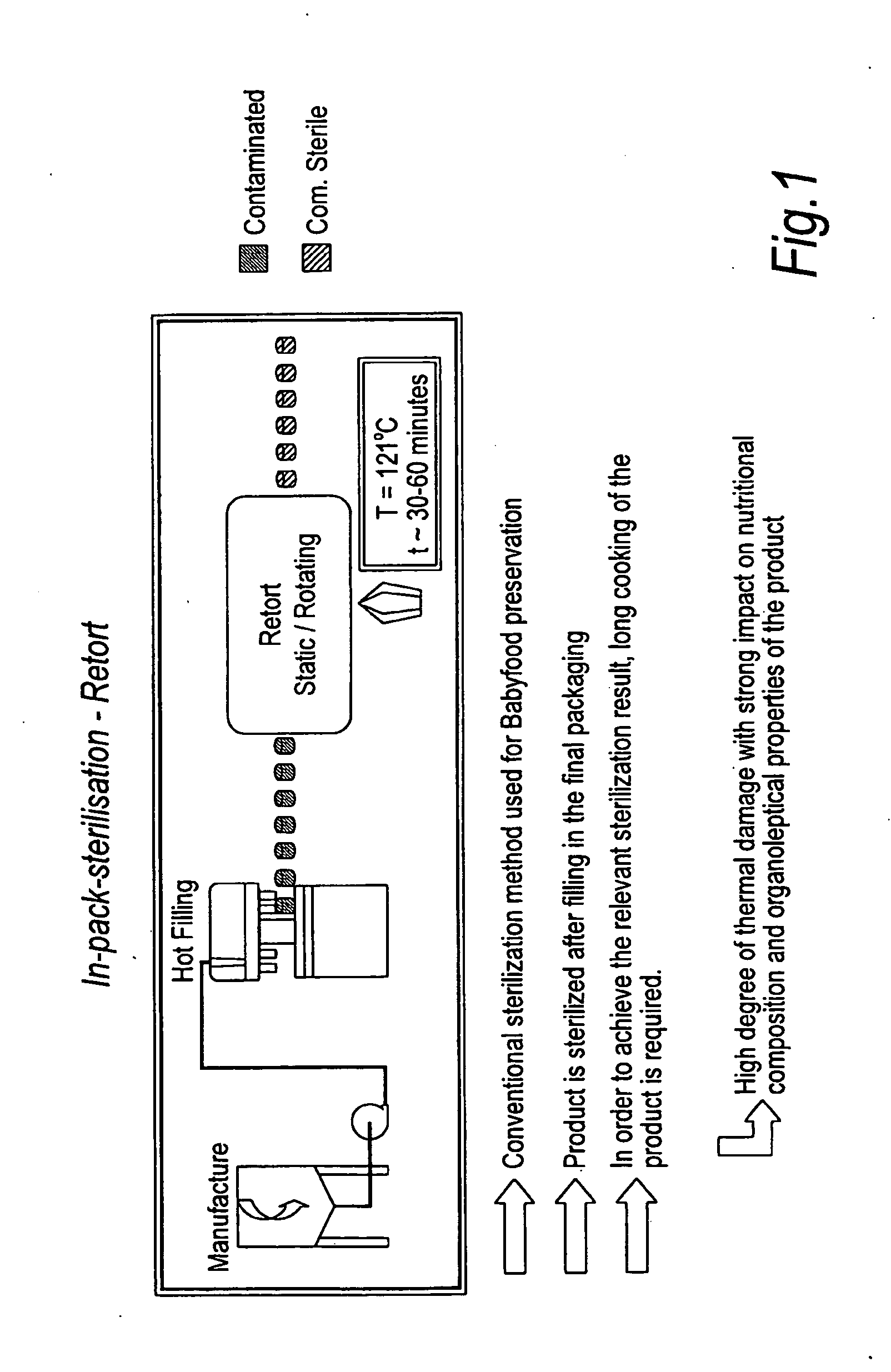 Process for producing infant food products