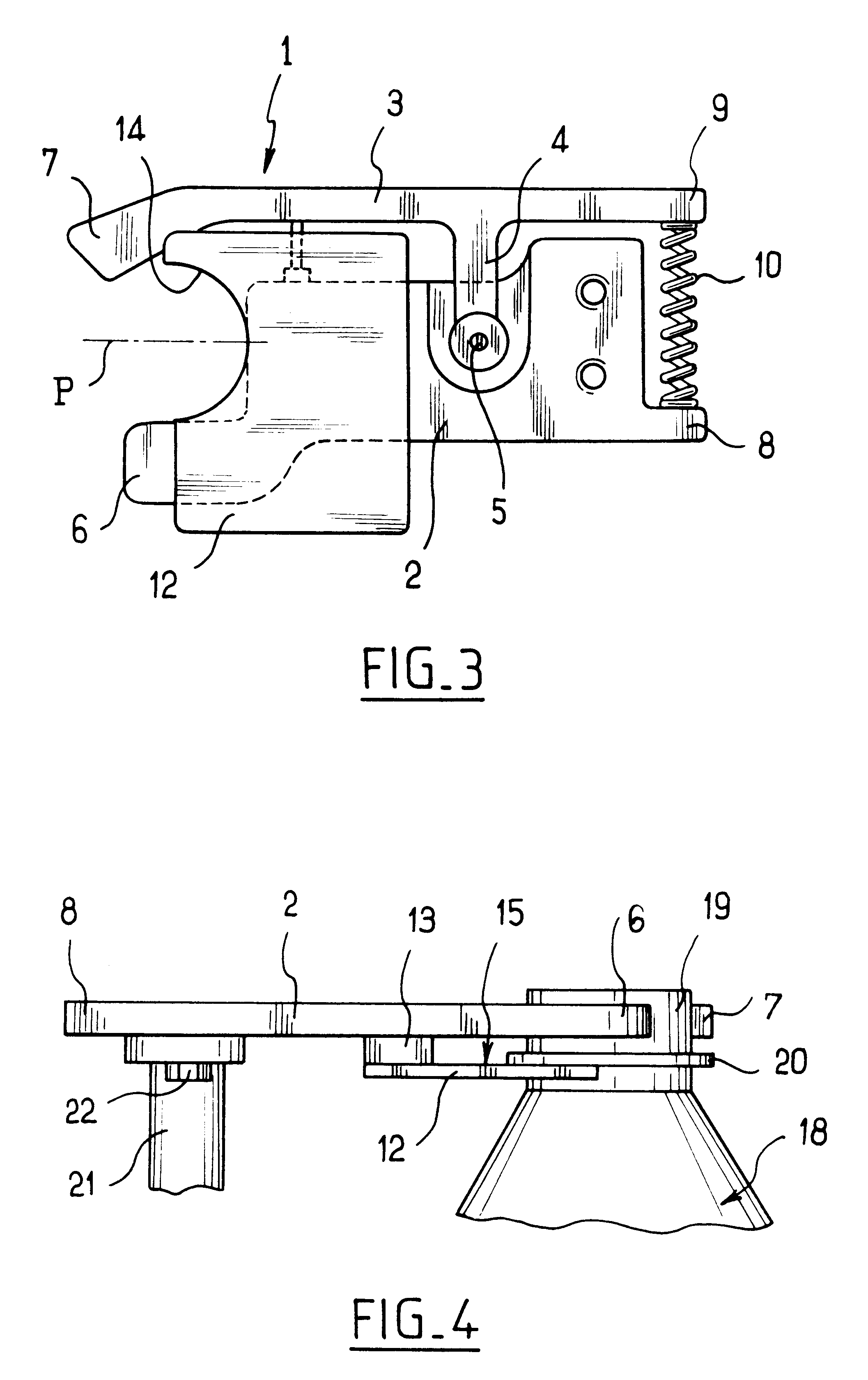 Device for supporting a receptacle in a cantilevered-out position
