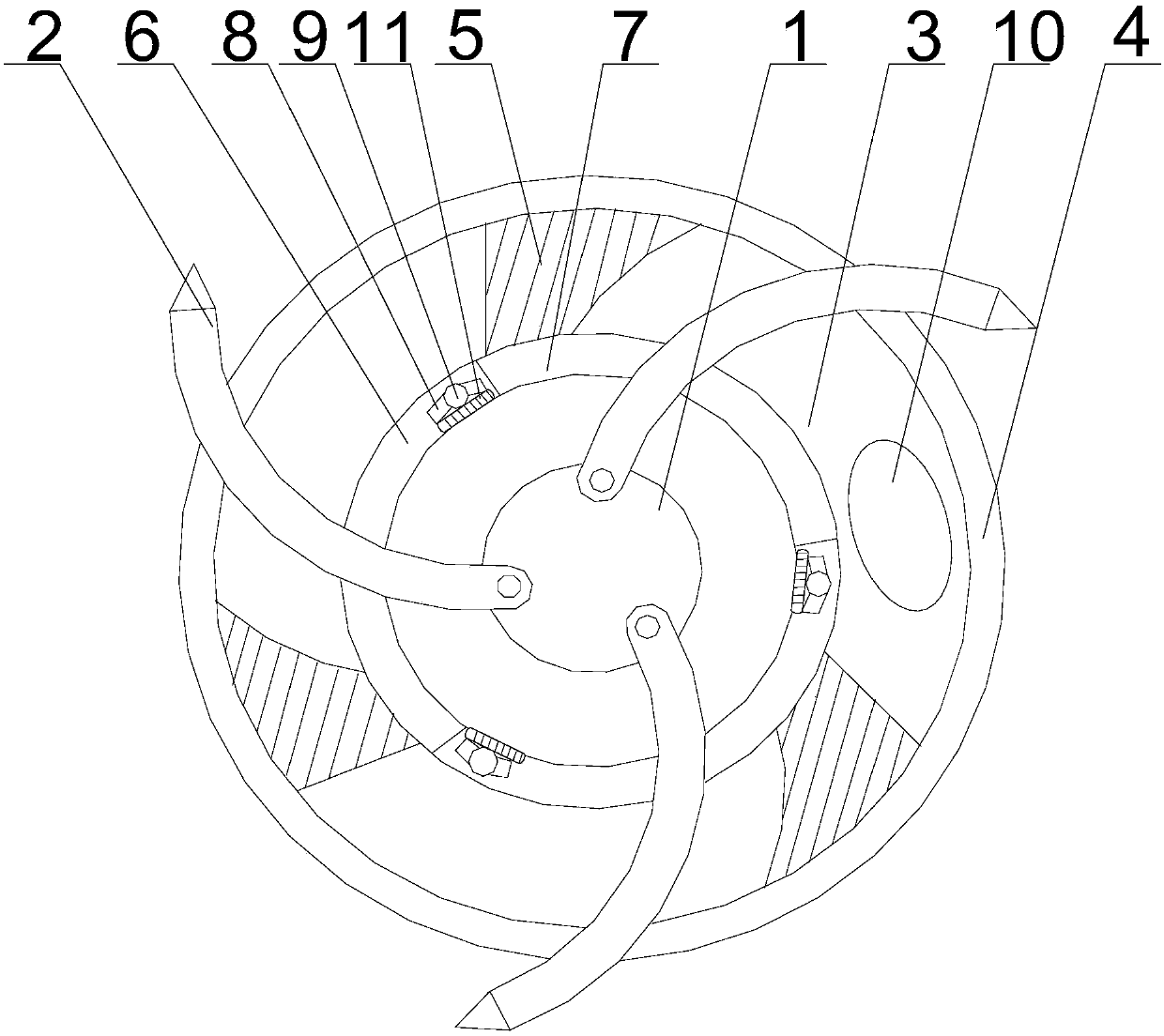 Application method of tool applied to inner wall cleaning of tube fittings