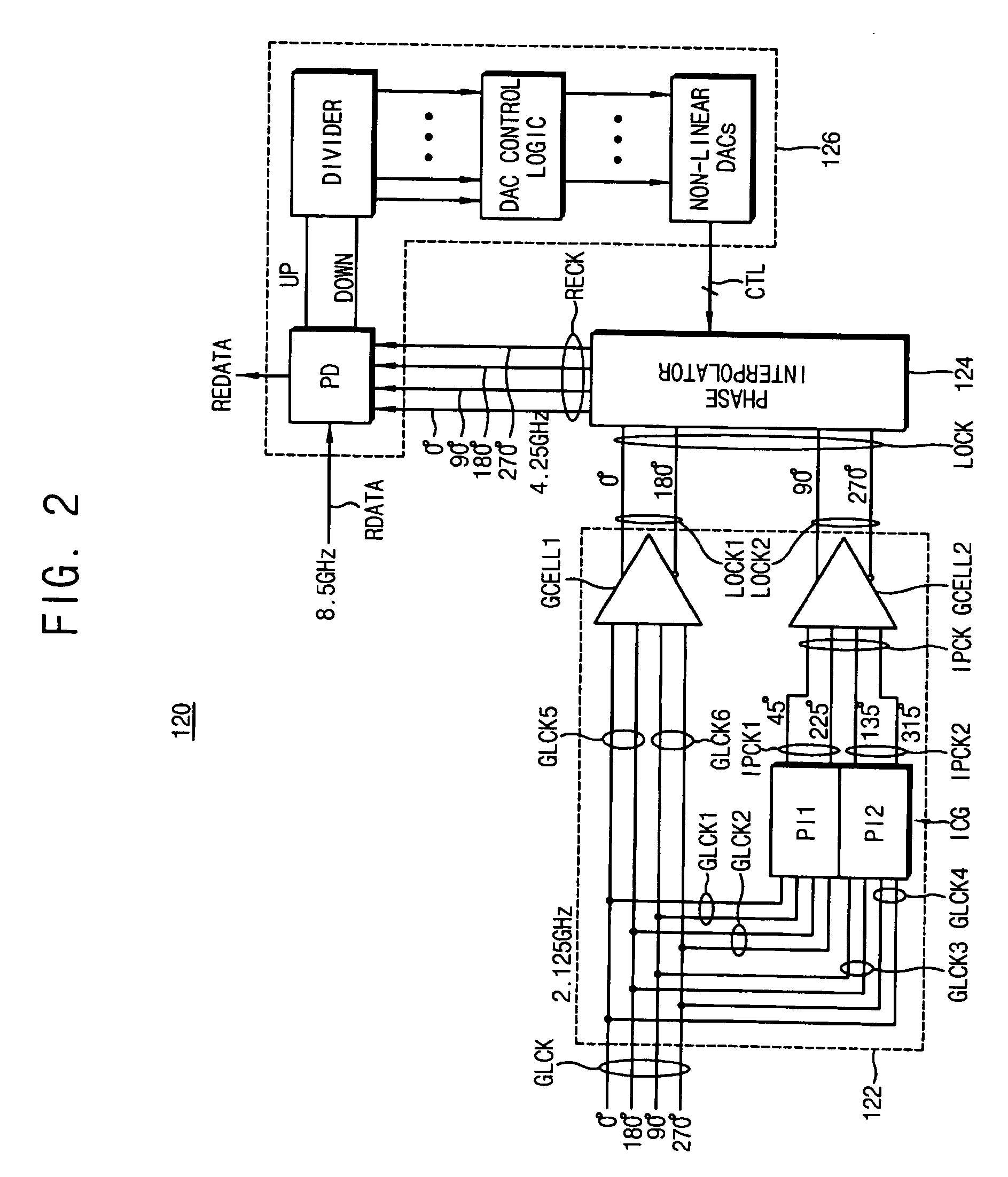 Circuits and methods for recovering a clock signal