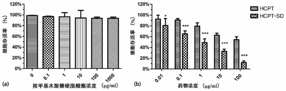 Amphiphilic xylan carrier and preparation method thereof