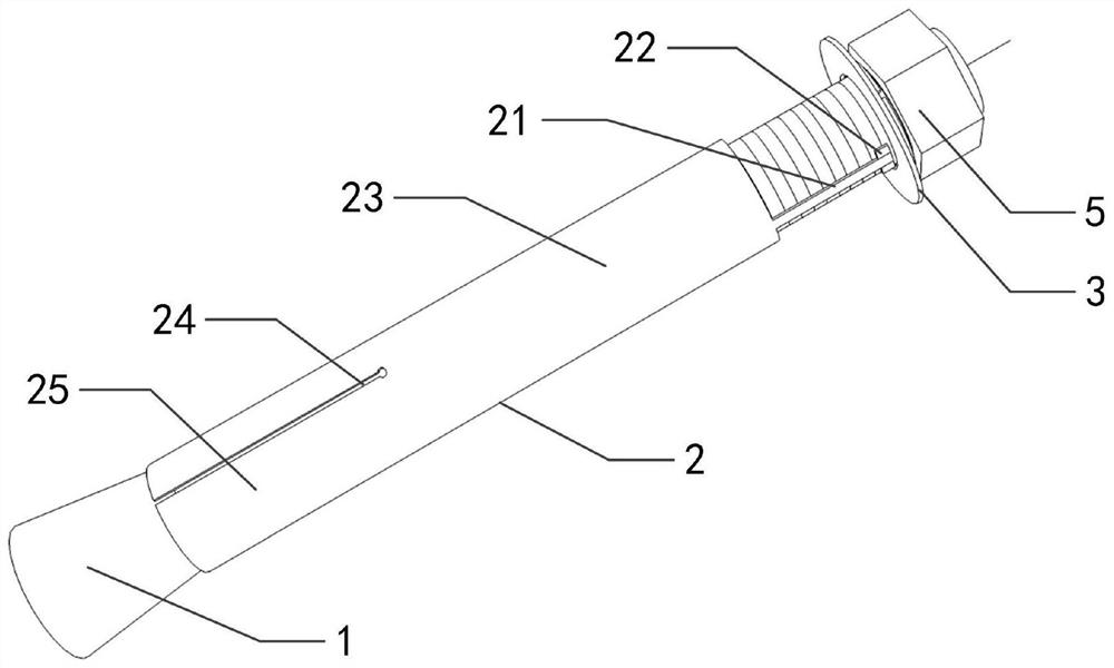 A detachable expansion bolt casing