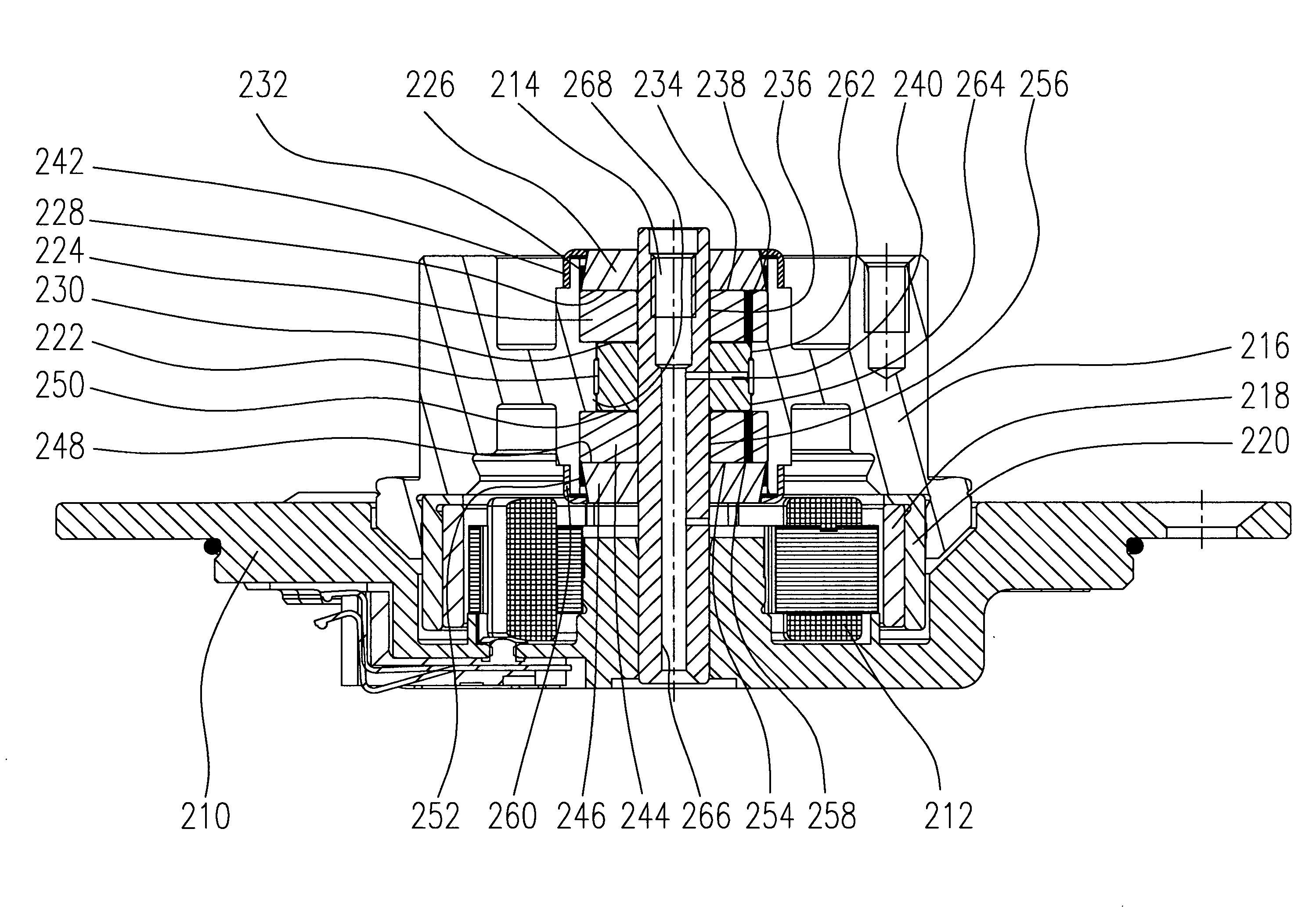 Spindle motor having a fluid dynamic bearing system