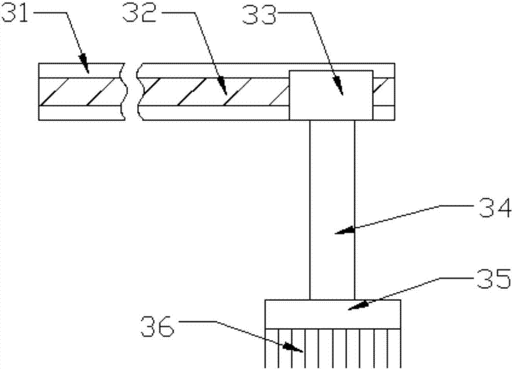 Dyeing device with flowing dyeing liquor for leather processing