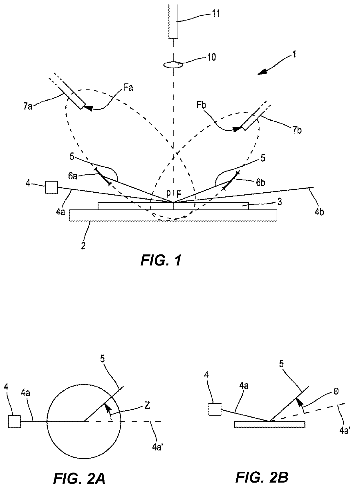 Dark-field optical inspecting device