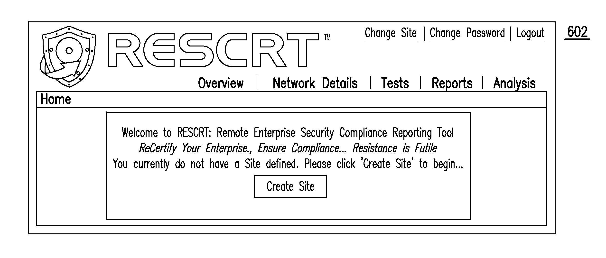 Remote enterprise security compliance reporting tool