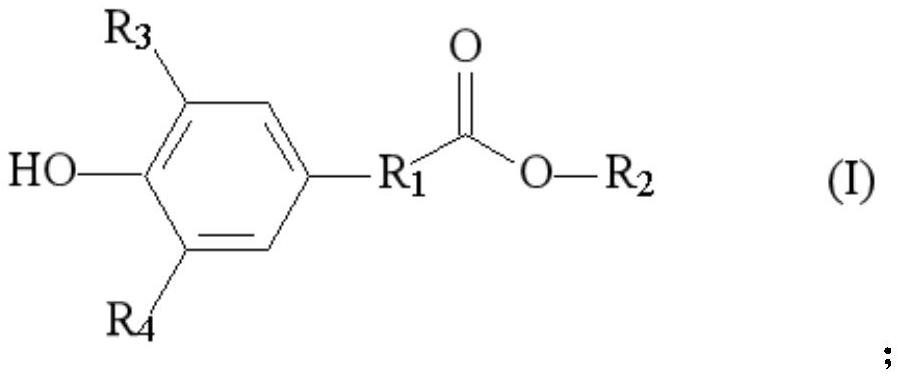 (3, 5-dialkyl-4-hydroxyphenyl) carboxylic acid epoxy alkyl ester compound as well as preparation method and application thereof