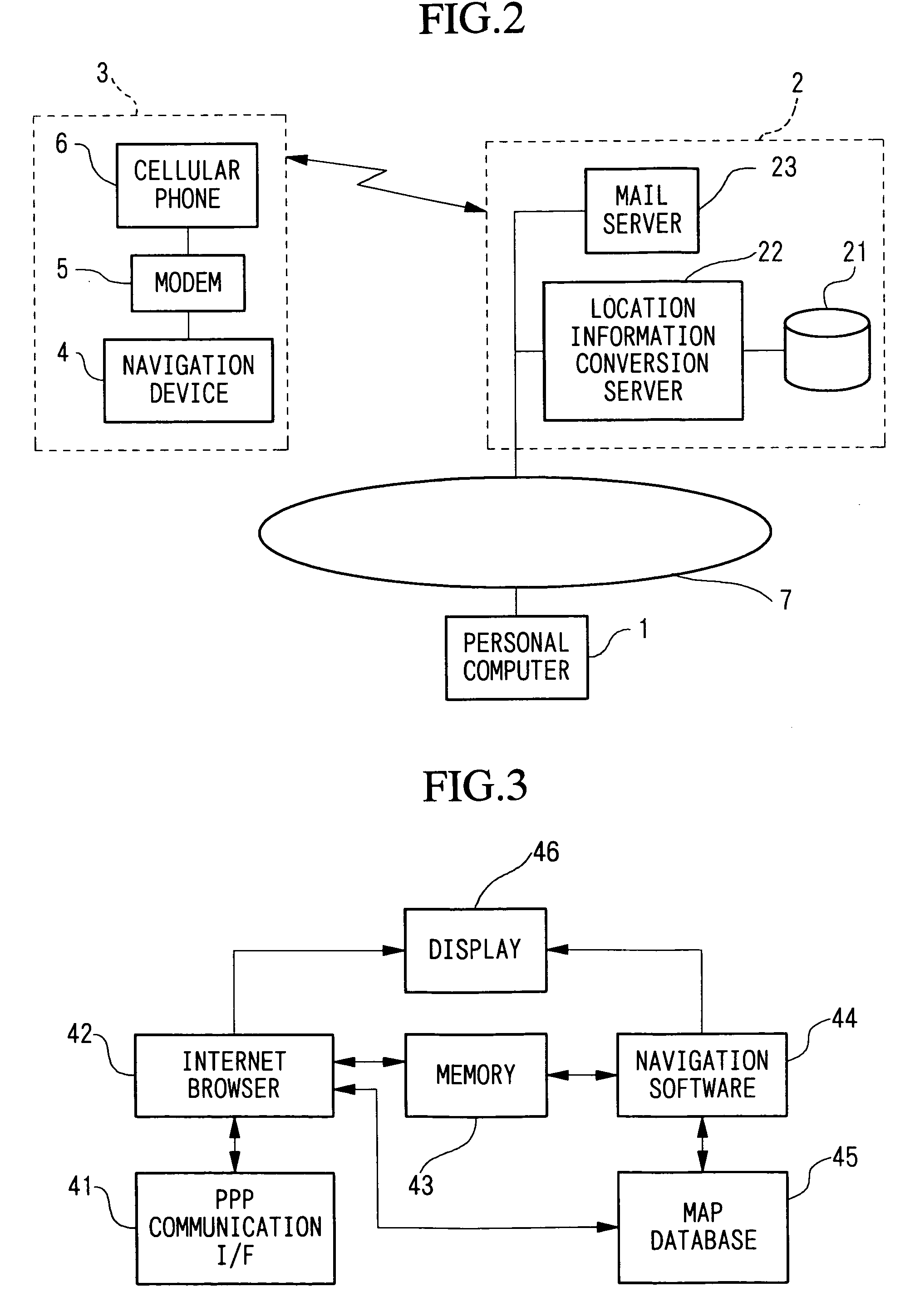 System for transmitting and receiving electronic mail containing location information