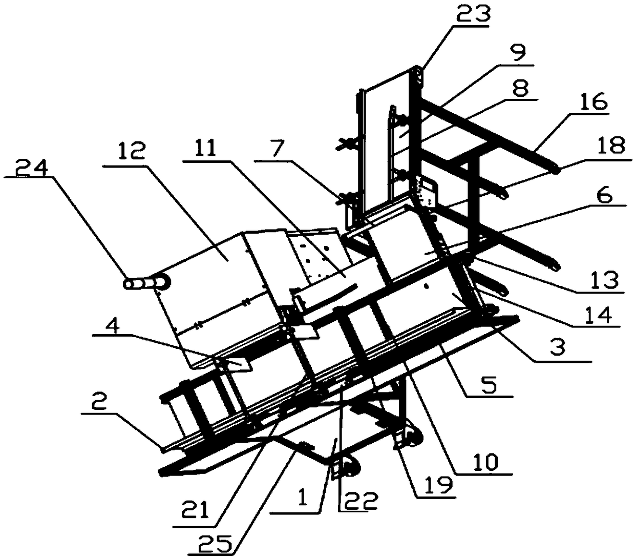 Bevel-angle full automatic fan-shaped binding machine