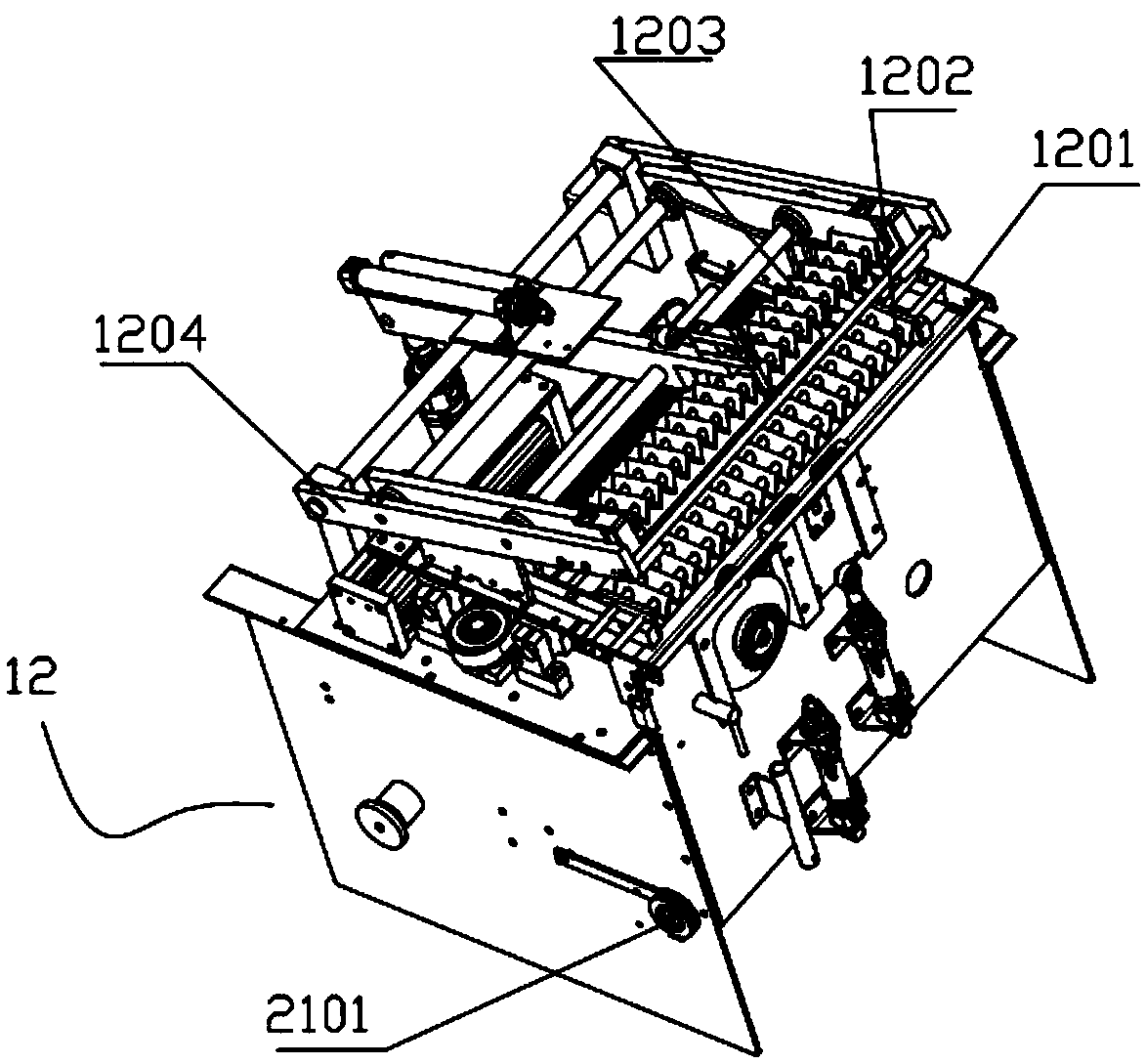 Bevel-angle full automatic fan-shaped binding machine