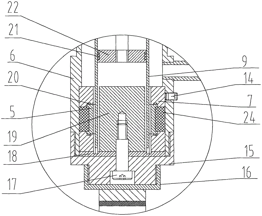 Single-piston-rod, double-cylinder and double-coil magneto-rheological absorber