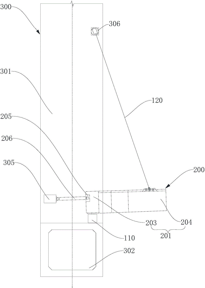 Length adjusting device and mounting system and method for stiffening beam of suspension bridge