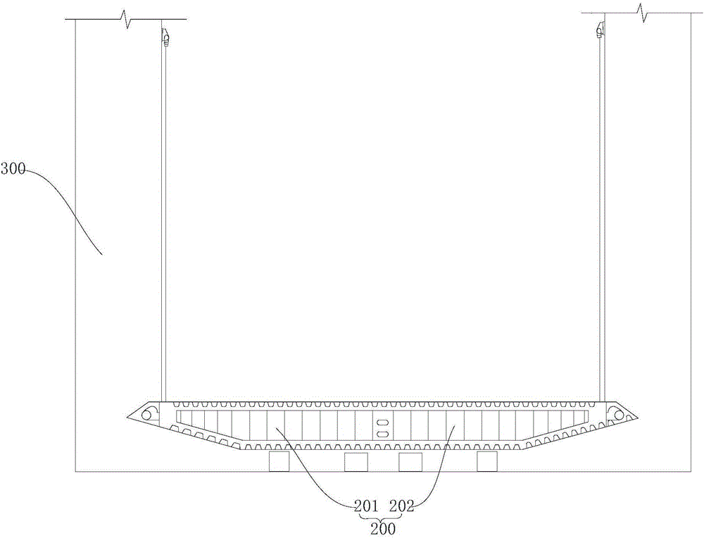 Length adjusting device and mounting system and method for stiffening beam of suspension bridge