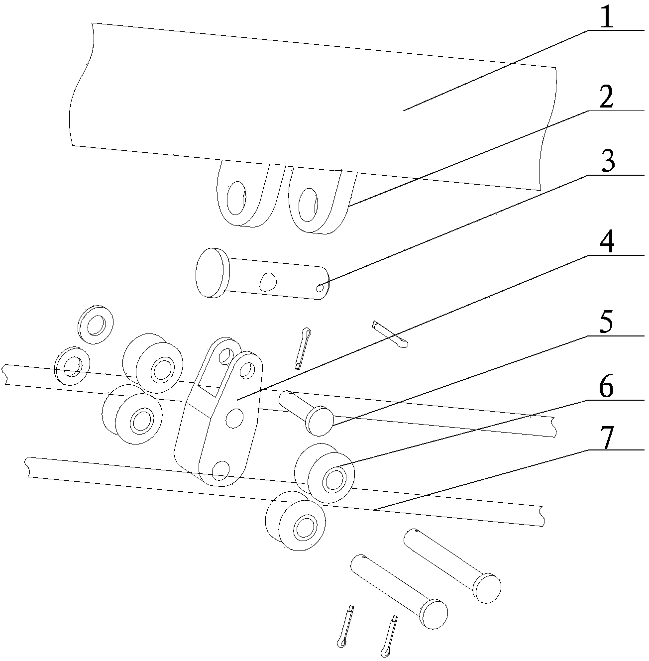 High-altitude operation and multiple-section telescopic boom thereof