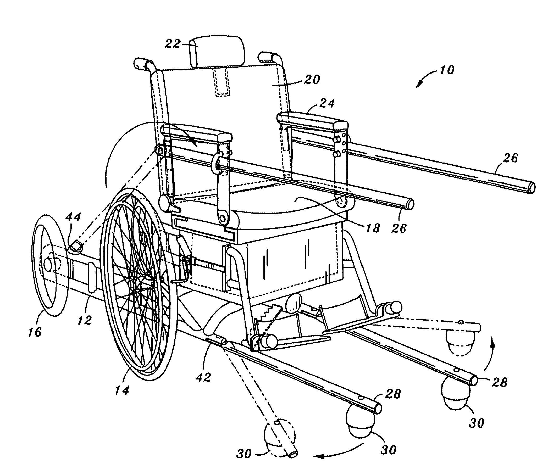 Transport chair for a patient