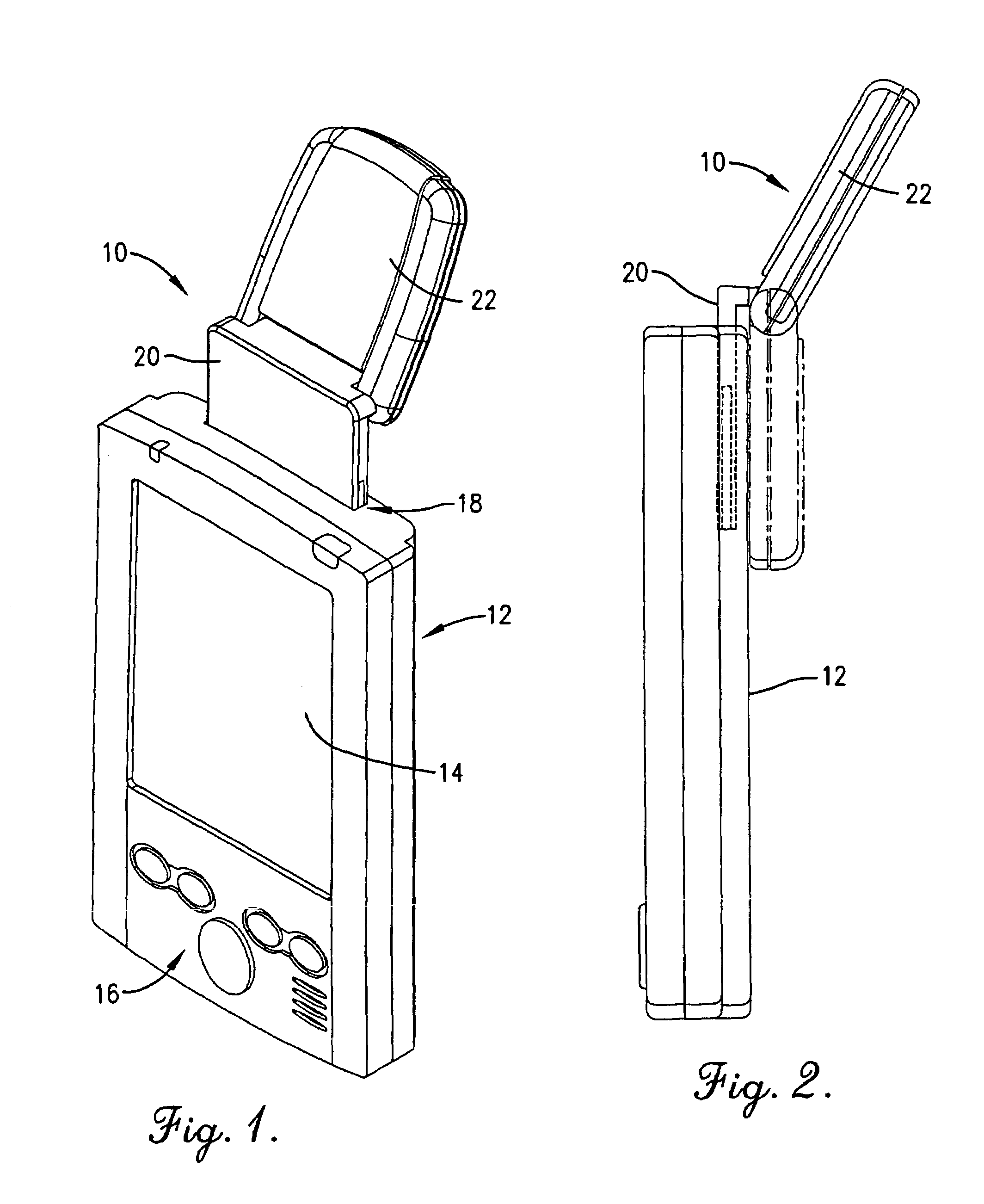 Navigation apparatus for coupling with an expansion slot of a portable, handheld computing device
