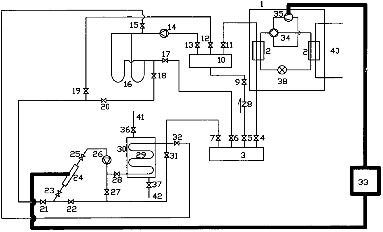 A kind of solar energy, soil source composite heat pump structure and its control method