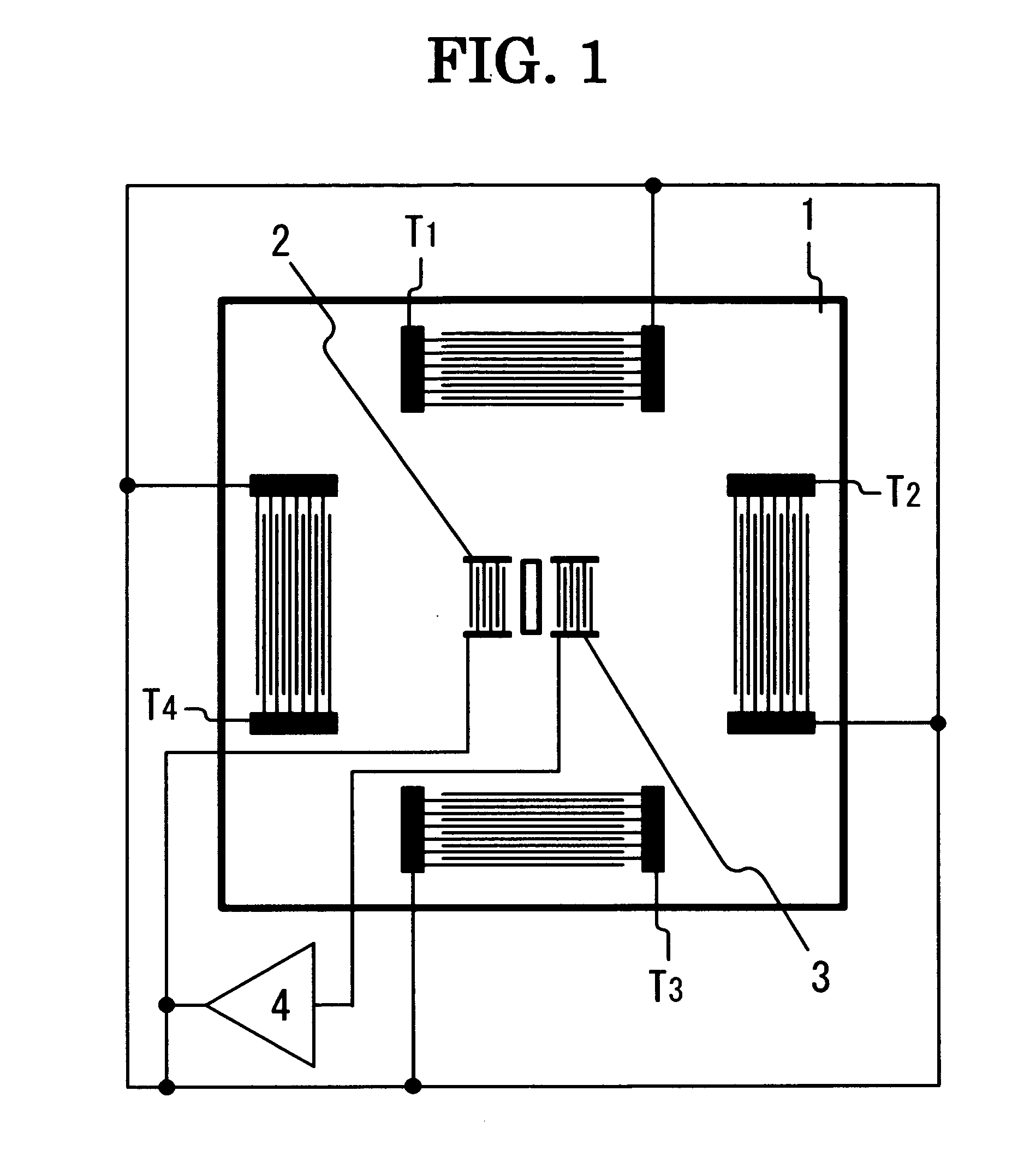 Ultrasound radiation device into a material