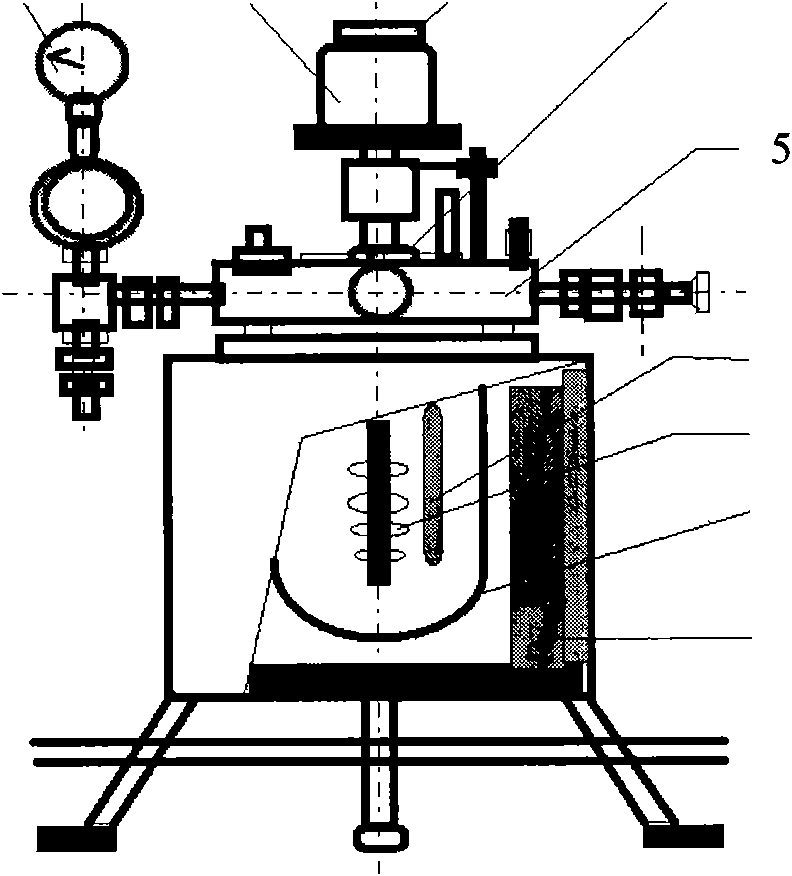 Test piece-hanging frame for testing high-pressure kettle