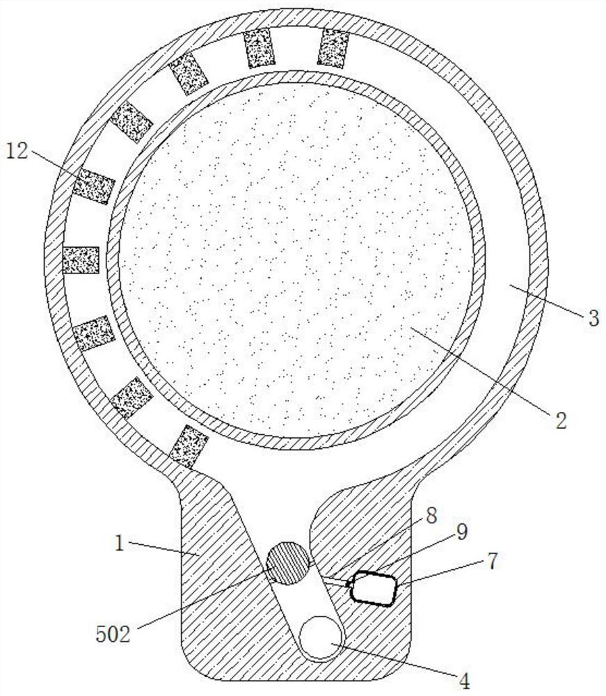 A lens cleaning device for fire-fighting drones based on magnetic changes to prevent smoke