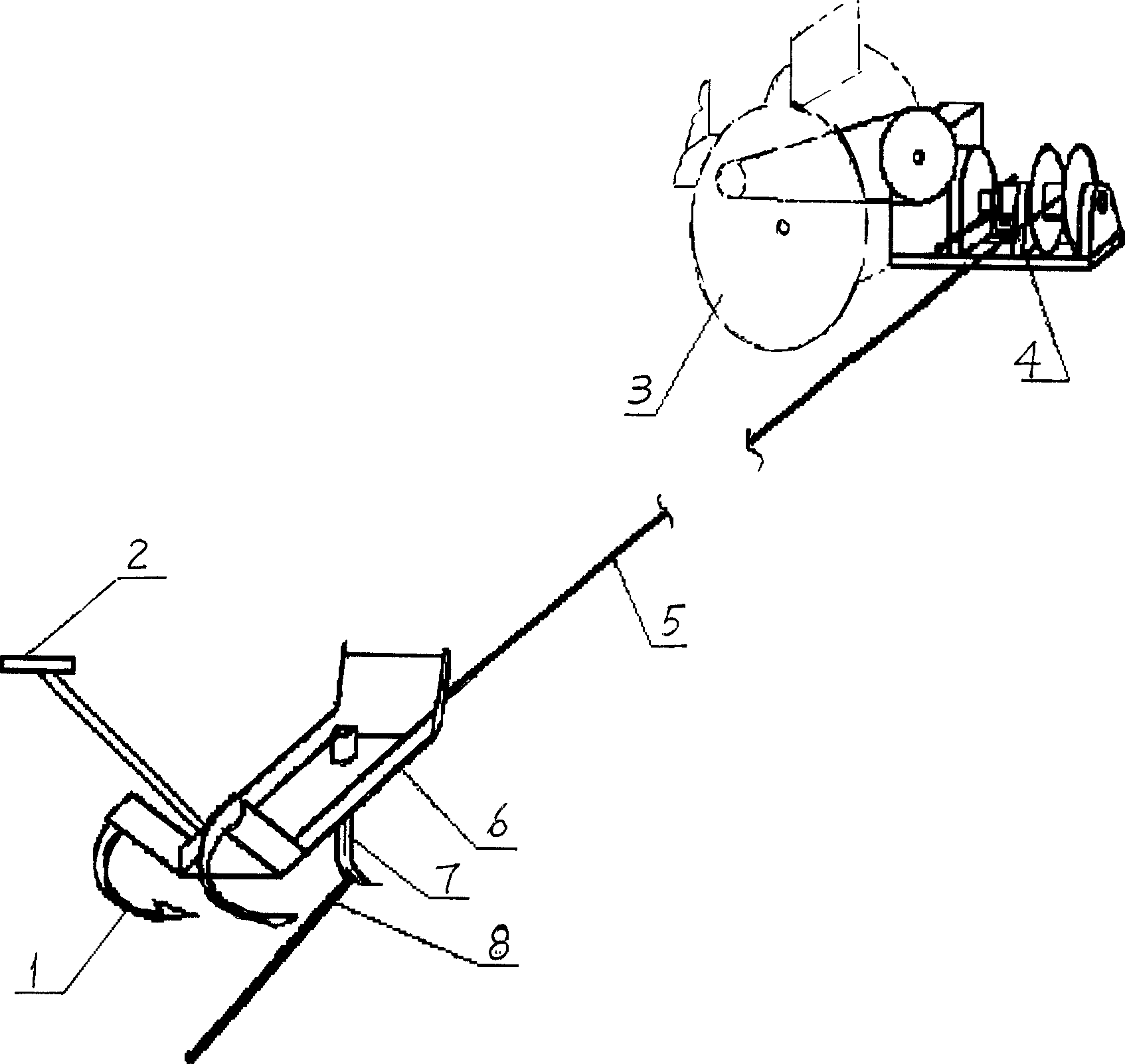 Machine for laying infiltration irrigation pipeline