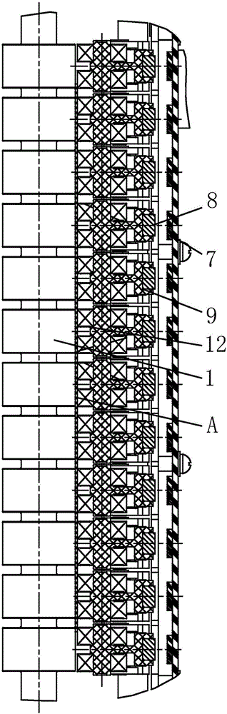 Axis-split type paper money thickness-measuring mechanism