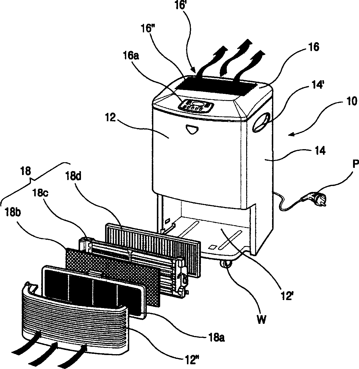 Structure of filter subassembly in air cleaner