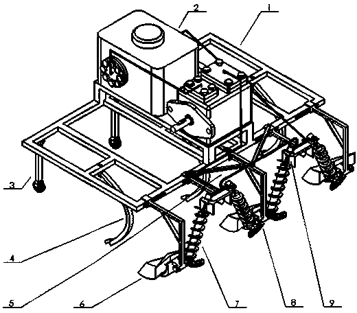 Spiral inclined cross-ridge adjustable ridging machine