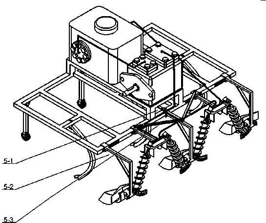 Spiral inclined cross-ridge adjustable ridging machine