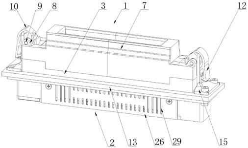 A push-down self-locking connector