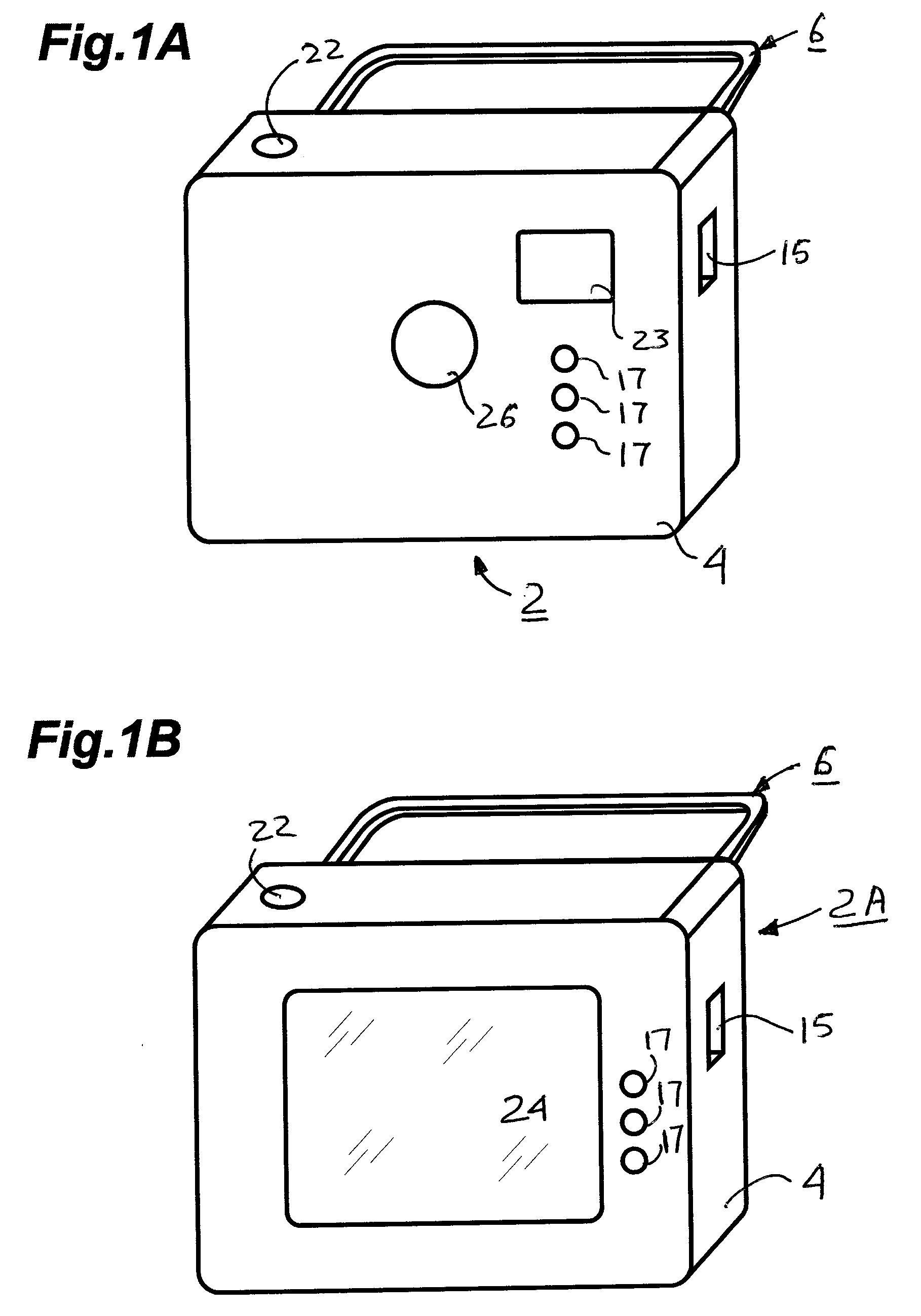 Portable non-contact tonometer and method of determining intra-ocular pressure using such