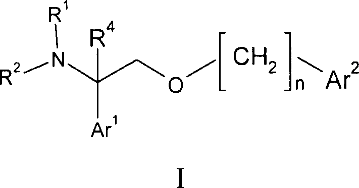 2- ( arylalkoxy ) -1- phenylethylamine derivatives as nk1 antagonist and 5-serotonin reuptake inhibitors