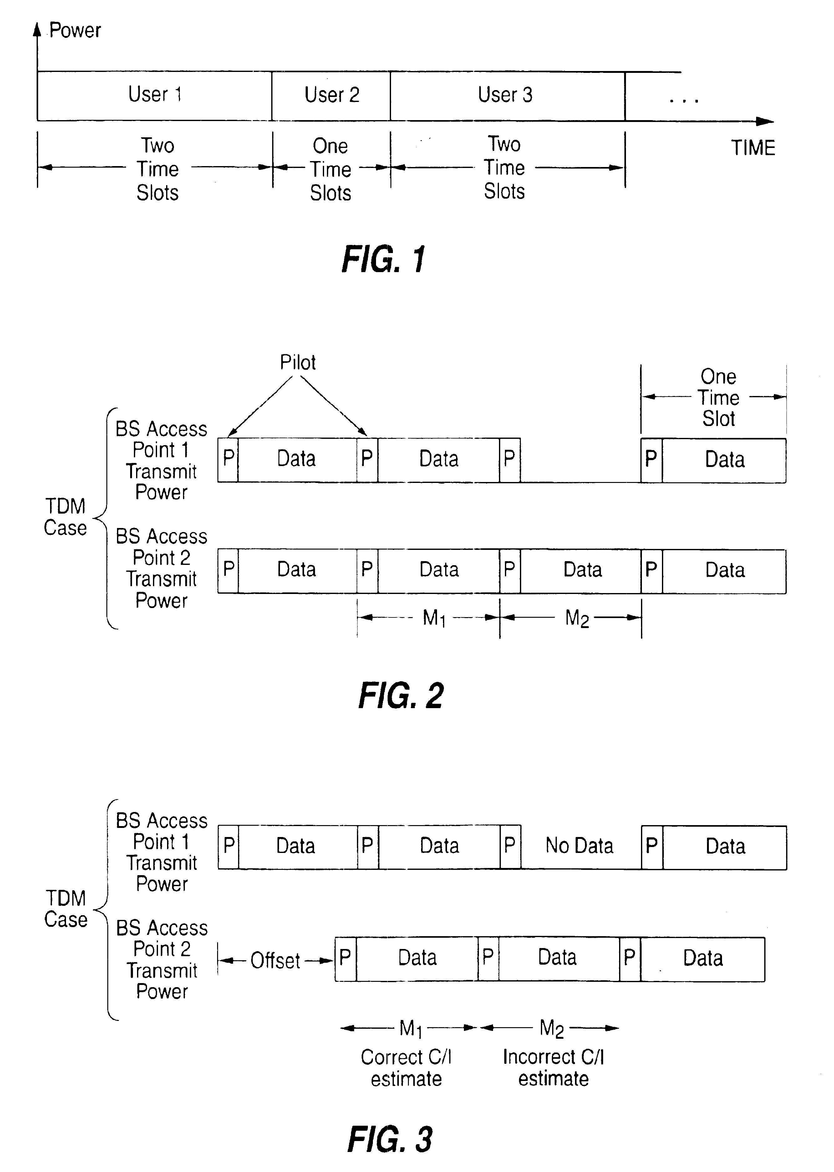 Power control in a radio data communication system adapted using transmission load