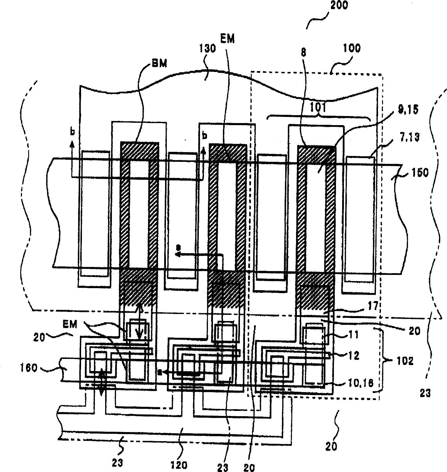 Active component and switch circuit device